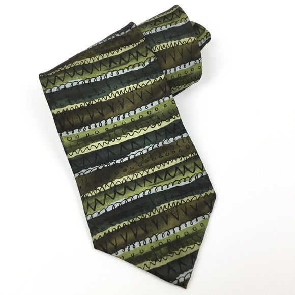 J. Garcia Men’s Silk Tie Limited Edition Green - Picture 1 of 5